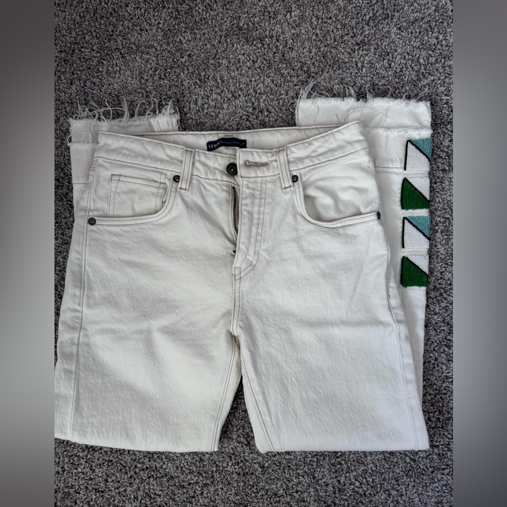 Levi's White Flare Jeans